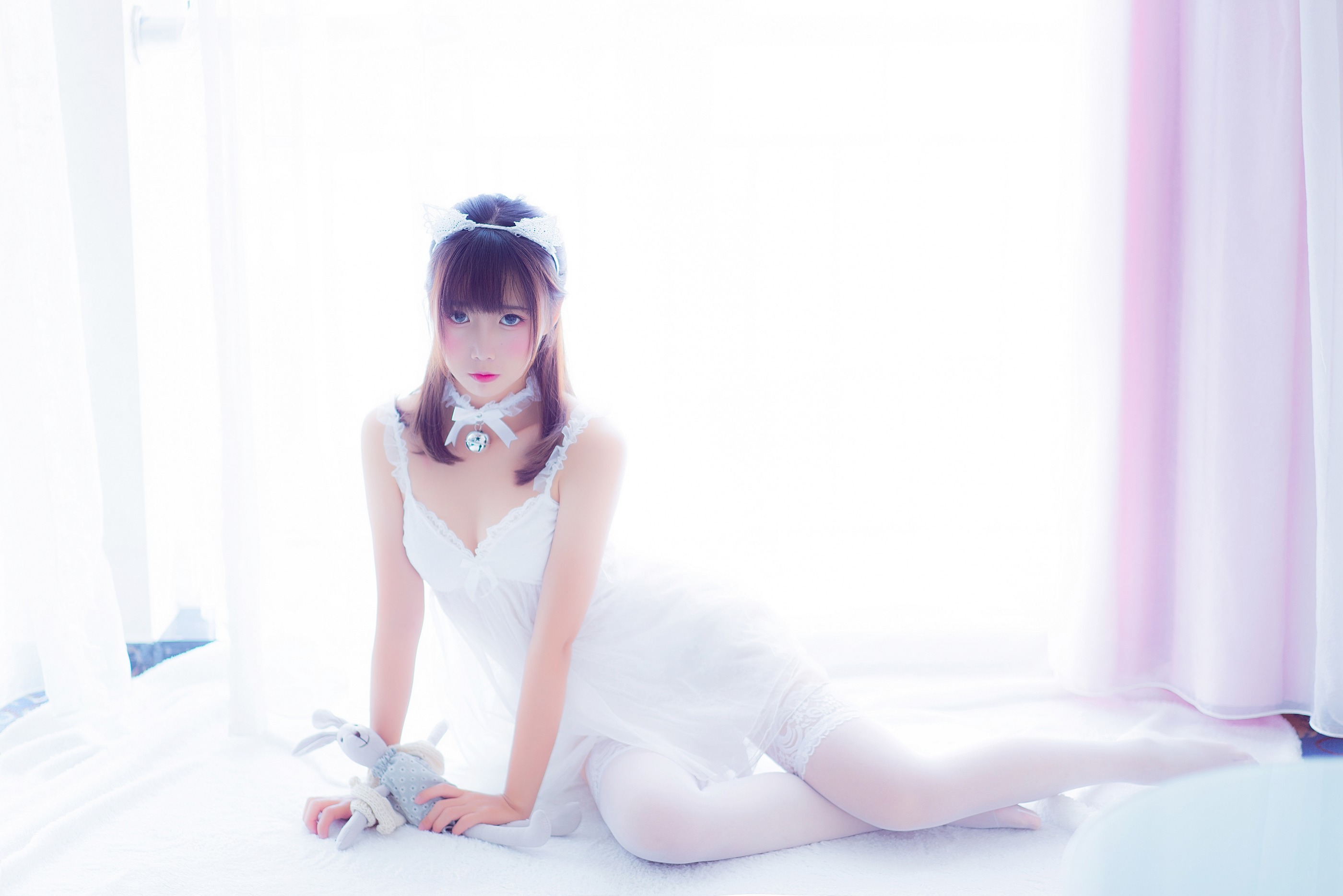 图片[1]-[喵糖映画] VOL.415 白裙少女[30P]-XikXak